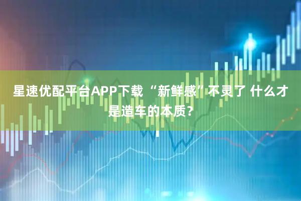 星速优配平台APP下载 “新鲜感”不灵了 什么才是造车的本质？